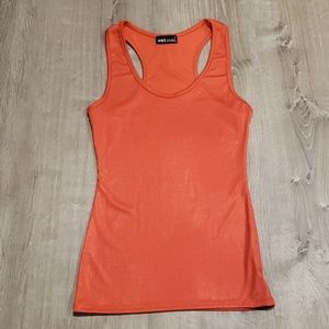 Shimmer Orange Tank Top